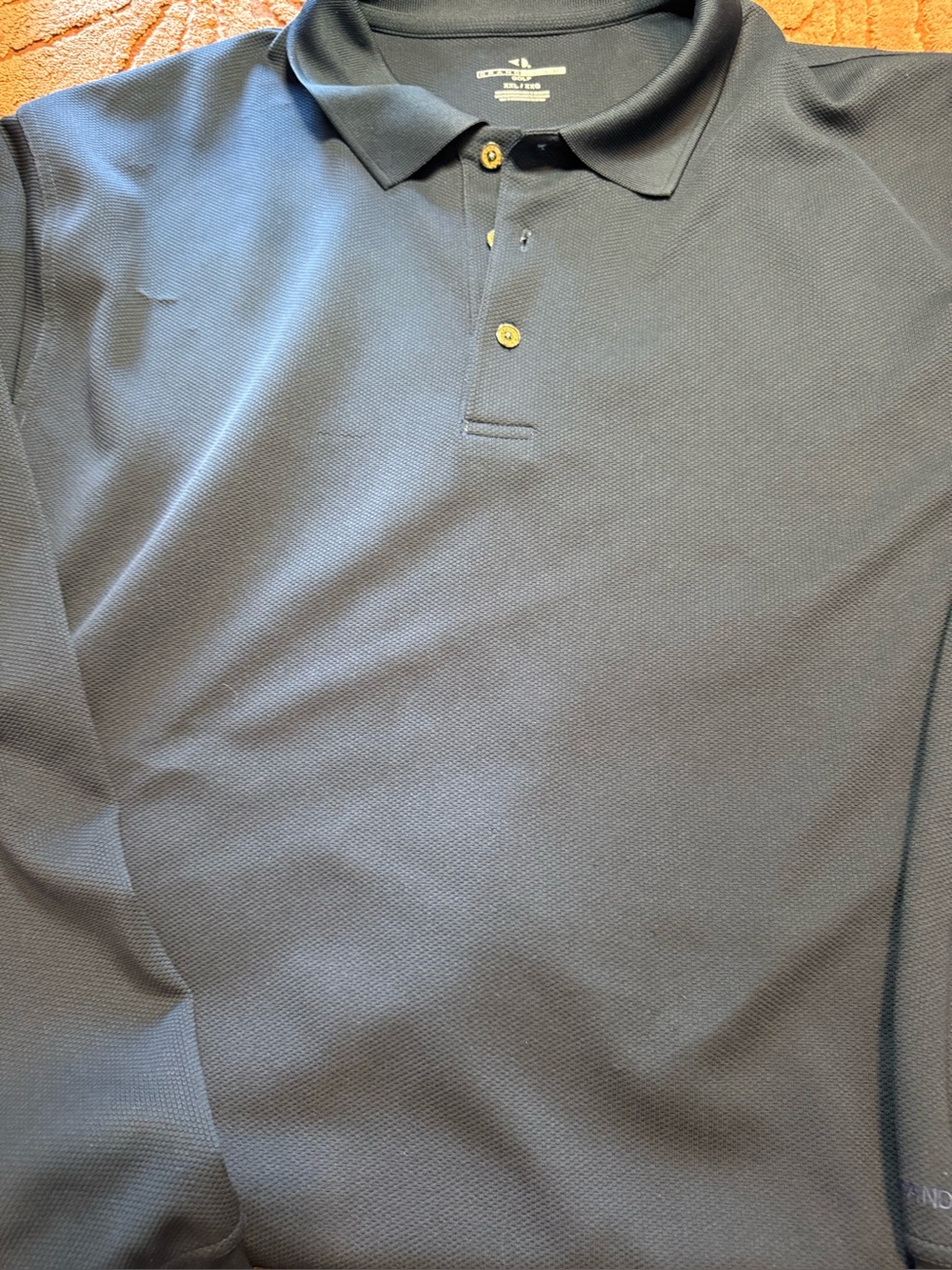 MEN'S GRAND SLAM GRAY GOLF LONG-SLEEVE POLO SHIRT SIZE XX LARGE